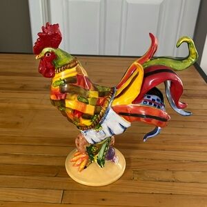 Westland Poultry in motion ceramic rooster.